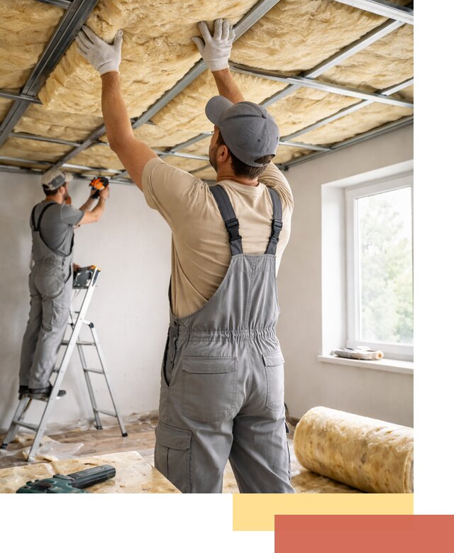 Утепление потолка под ключ в Донецке качественно и быстро