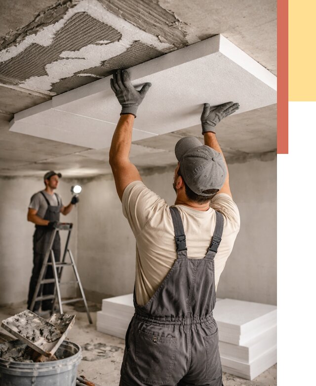 Утепление потолка пенопластом в Донецке от 4927 руб/м2 — недорого и быстро | ОТДЕЛОЧНИК-Днк