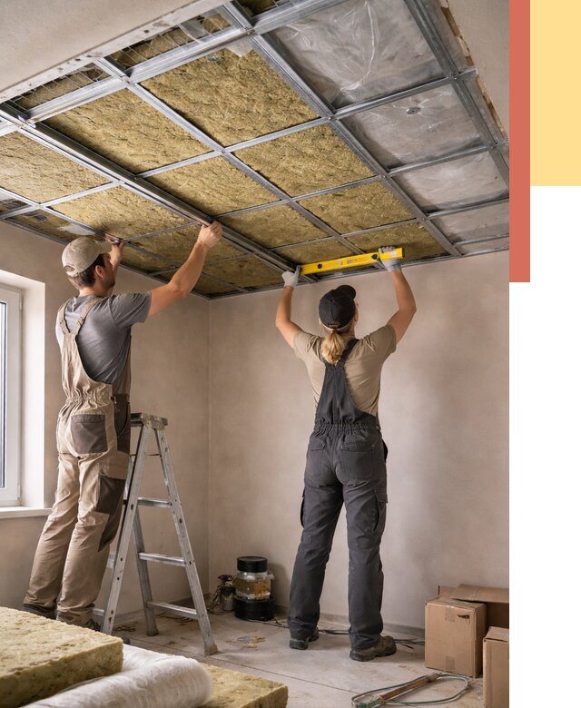 Шумоизоляция потолка в Донецке от 1369 руб. под ключ — услуги ОТДЕЛОЧНИК-Днк