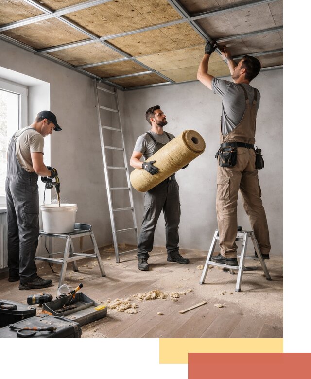 Шумоизоляция потолка в Донецке: профессиональный монтаж и отделка